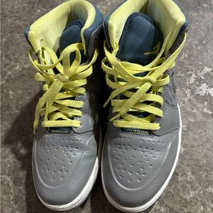 Jordan 1 Retro ‘97 TXT in Flat Pewter and Electric Yellow
